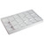 18-Pendant/Earring Pad Tray,White  Faux Leather(F8-26-W)d