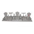 35 Piece Grey Linen Display Set-44.25x16.5x10.75"H (SET55-N21)