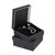 Matte Earring Pendant Combination Box with Reversible Insert 3.37" x 3.62" 1.37"H (KM10P-K25)