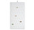 Ring Clip Pad White Faux Leather - Vertical 50 Rings (95-6L-W)