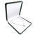 Antique Golden Latch Green Leatherette Necklace Box, 7.5" x 7.62" x 1.62"H (JT10N-GN)