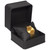 Plush Soft Faux Leather Watch Box with Pillow 4.37" x 4.37" 3.25"H (JLW8-BK)