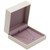 Pendant Necklace Box with Paradiso Exterior and Lilac Pink Satin Interior 3.5" x 3.5" x 1.5"H