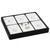 Lightweight Plastic Stackable Display Tray for Rings and Earrings Combination