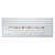 White Leatherette Bracelet Holder Tray Displays 6 Tennis Bracelets or Pens - 10.25" x 3 3/4" x 1"H
