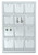 White Leatherette Earring Holder Tray Displays 12 Pairs - 5" x 7 1/2" x 1"H