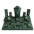 Jewelry Display Set 27 Pieces in Green Faux Suede - 23 1/2"x 15 3/4"x 13 1/4"H (SET93-D73)