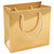 Paper Tote Gift Bag with Gold Glossy Finish and Satin Rope Handles - 20 Pieces per Pack - Choose a Size