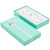 Teal Blue Earring Necklace and Ring Combination Box with a Shiny Silver Bow Tie - 12 Pieces Per Pack