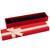 Red Premium Two Piece Bracelet Box with a Satin Bow Tie ~ 12 Pieces Per Pack