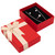 Red Premium Two Piece Pendant-Ring-Earring Combination Box with a Satin Bow Tie ~ 18 Pieces Per Pack