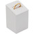 White Faux Leather Ring Display - Jewelry Stand for Showcases - Choose Your Height