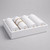 White Faux Leather Bracelet Display Tray – 4 Tube Stackable Jewelry Showcase for Bangles and Tennis Bracelets