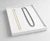 White Faux Leather Chain Display Tray with 14 Bendable Wire Hooks – Stackable Jewelry Chain & Necklace Organizer