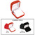 Soft Flocked Velour Earring Box, 2” x 2 1/4” x 1 3/8”, Available in Red of Black ~ Sold 12 Pieces Per Pack, $1.53 per piece