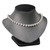 Steel Grey Necklace Display 6 3/4" X 4 3/4" X 5 1/8"H