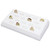 White Leatherette 18-Slot Ring Display
