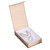 Burlap Magnetic Necklace Box 4.62" x 7.50" x 1.37"H (PJ7V-N3)