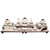 26-Piece Beige w/ Steel Brown Faux Leather Display Set 40.25" x 16" x 9.75"H (SET35-L30)
