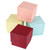 Ring Box, 1 3/4" x 1 3/4" x 1 5/8"H, Pastel, 5 Assorted Color, Price for 60 Pieces.