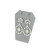 Earring Display 2 1/2" x 1 3/4" x 3 1/4"H Grey-Linen