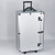 Tall Aluminum case side-open w/handle (for24 tray), 16 3/8" x 10 1/2" x 28 1/2"H