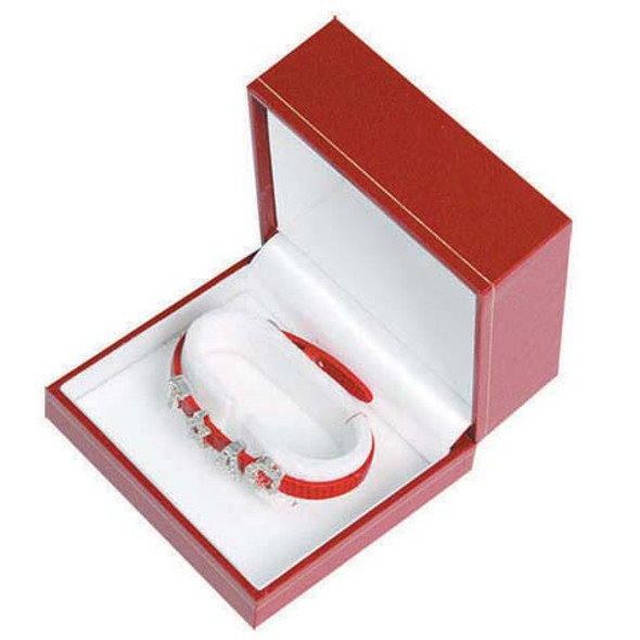Cartier Style Bangle/watch Box 3.75" x 3" x 2"H  (LW10-Color) Choose from various Colors