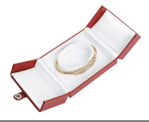 Cartier Style Bangle/Watch Box, 3 1/2” x 3” x 1 1/2”, (BW4-Color) Choose from various Colors