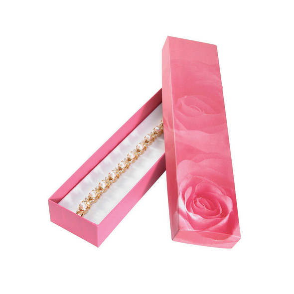 Rose print jewelry box, Choose from various Sizes (Price for 20pcs)