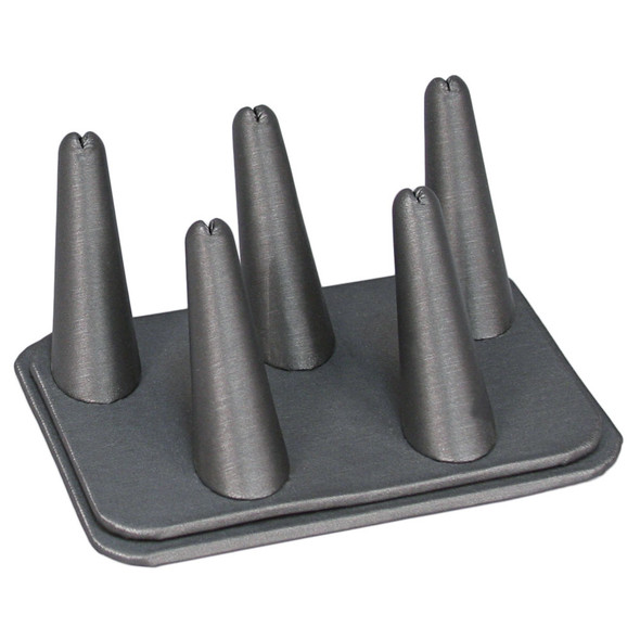 5-Finger Ring Display, 5 1/4" x 3 5/8" x 2 1/4"H, Choose from various color