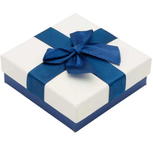 Universal Bow Tie Gift Box Features a Blue Bow Tie and Can a Hold Pair of Earrings, Necklace, Ring, and a Bangle - Sold in Packs of 24 pcs