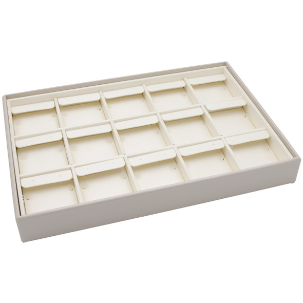 Luna Paradiso Stackable Earring Tray for Showcase Has 15 Sections