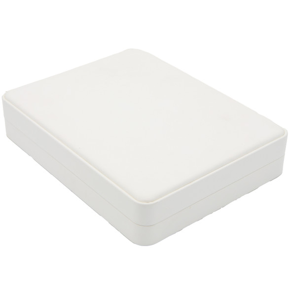 White Luxury Necklace Box – Premium Leatherette Jewelry Box for Chains and Necklaces - (RCN10-WH)