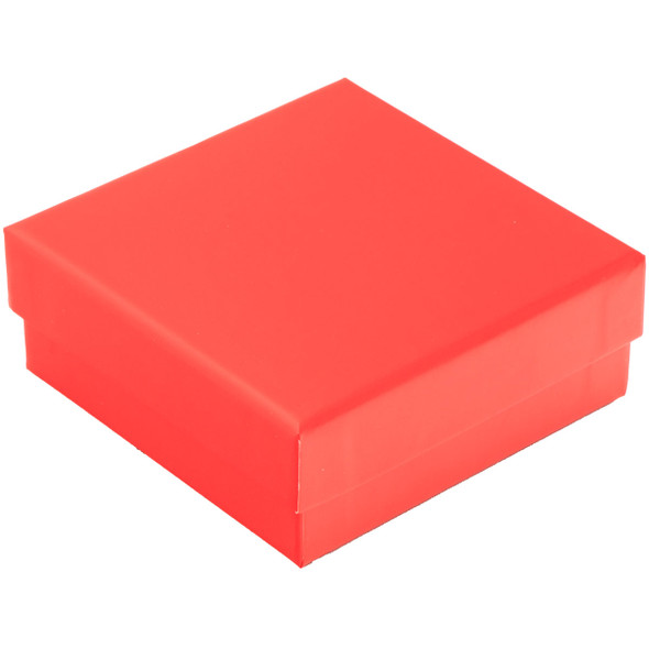 All-In-One Jewelry Gift Box for Necklace, Pendant, Earrings and Ring - Red Paper Box with Velvet Interior - 12 Pieces Per Pack