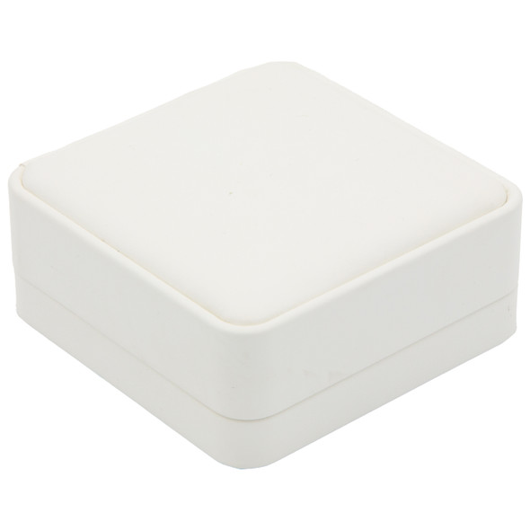 White Luxury Bracelet and Watch Box – Premium Leatherette Jewelry Gift Box for Bracelets and Watches - (RCB5-BK)