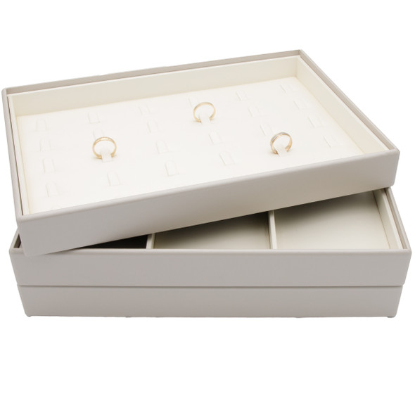 Luna Paradiso Stackable Ring Tray Holds 56 Rings