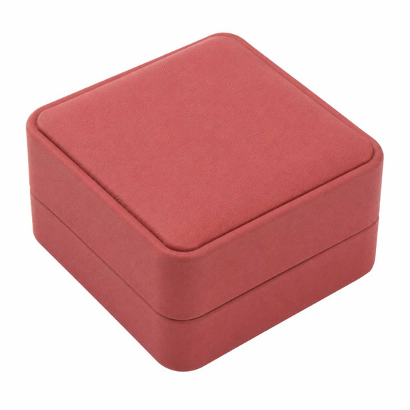 Dusty Rose Microfiber Earring Jewelry Box with Outer Packer