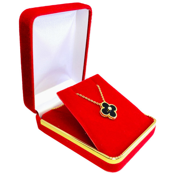 Velvet Pendant Earring Box with Gold Trim, 2 1/4” x 3” x 1 1/4”  (Choose from various Color)
