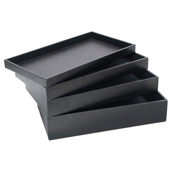 standard size utility wood tray - Black,14 3/4" x 81/4" ,(Choose from various sizes) 1-1-BK