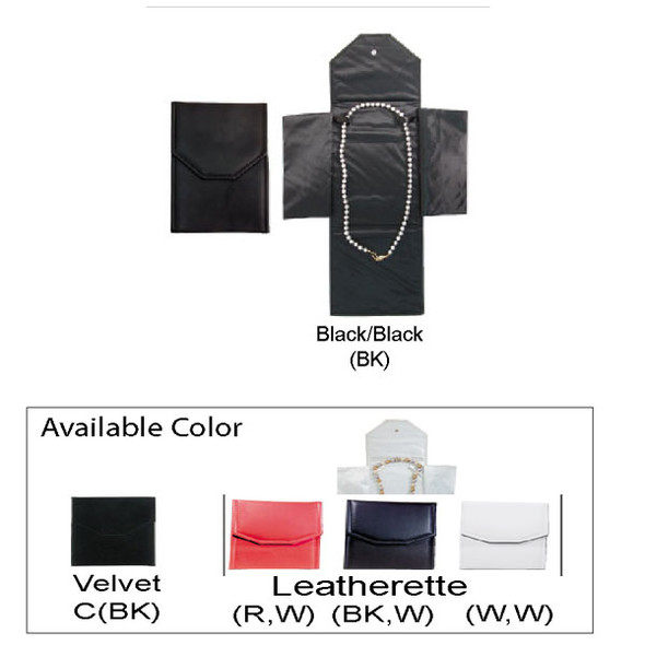 Necklace Leatherette Folder, 6" x 8 1/4"