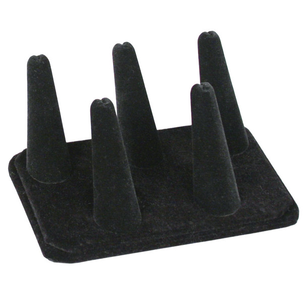 5-Finger Ring Display, 5 1/4" x 3 5/8" x 2 1/4"H, Choose from various color
