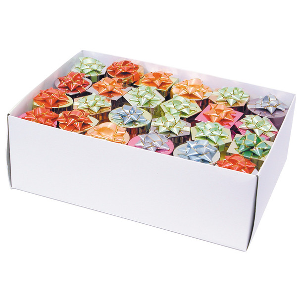 Ring Hat Box Metallic Bright Mixed Colors (2489HB) *Price for 48 Pieces