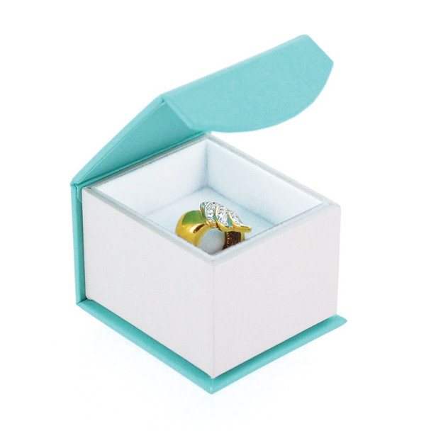 Fancy Magnetic Flap Ring Box,  2.12" x 2.37" x 1.75"H (HD3R-Color)