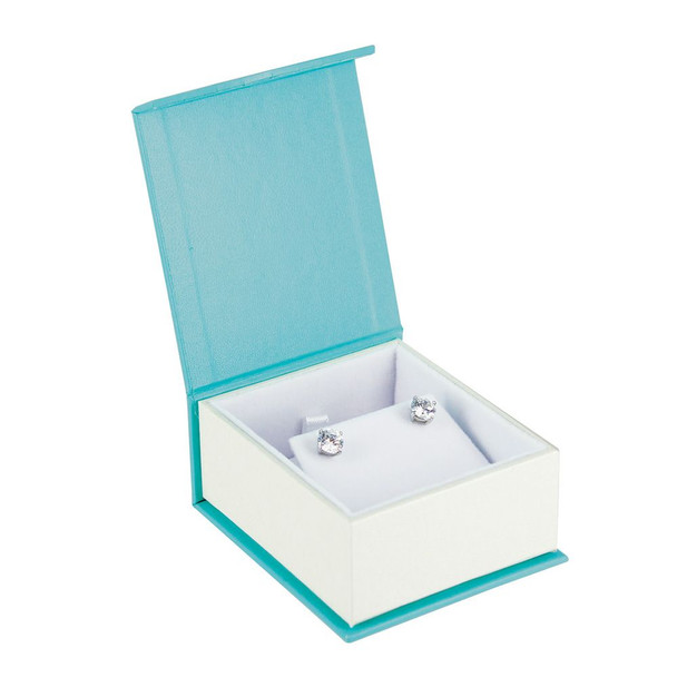 Fancy Magnetic Flap Earring / Pendant Box, 2.75" x 3.25" x 1.75"H 