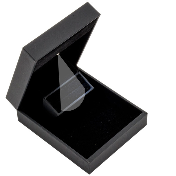 Lighted Ring Box Compact and Sleek Includes Outer Sleeve