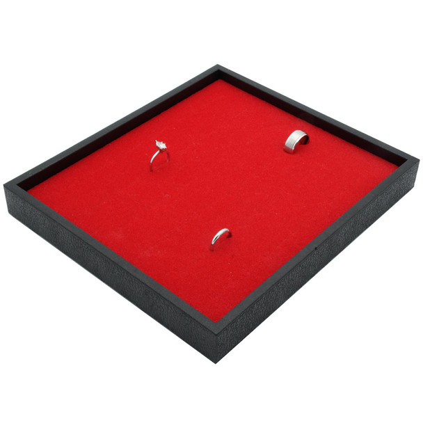 Economy Red Foam Ring Tray Insert Display Pad, 7.75" x 6.75" x .5"H (92-36E-R)