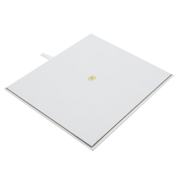 Half Size Standard White Faux Leather Tray Insert  Display Pad, 7 3/4” x 6 3/4”H (93-4L-W)
