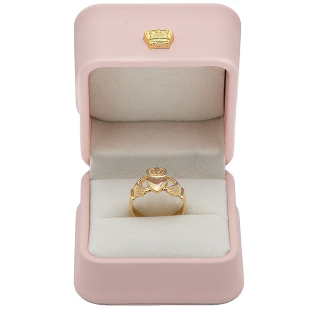 Soft Pink Faux Leather Ring Box (JAS15R-PK) *Price for 12pcs