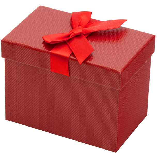 Premium Ribbon Hoop Earring Box, 3.62" x 2" x 2.75"
