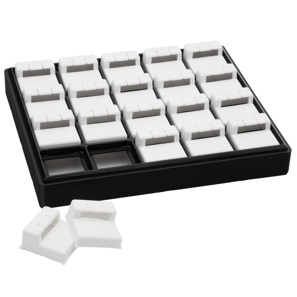 Lightweight Plastic Stackable Display Tray for Earrings